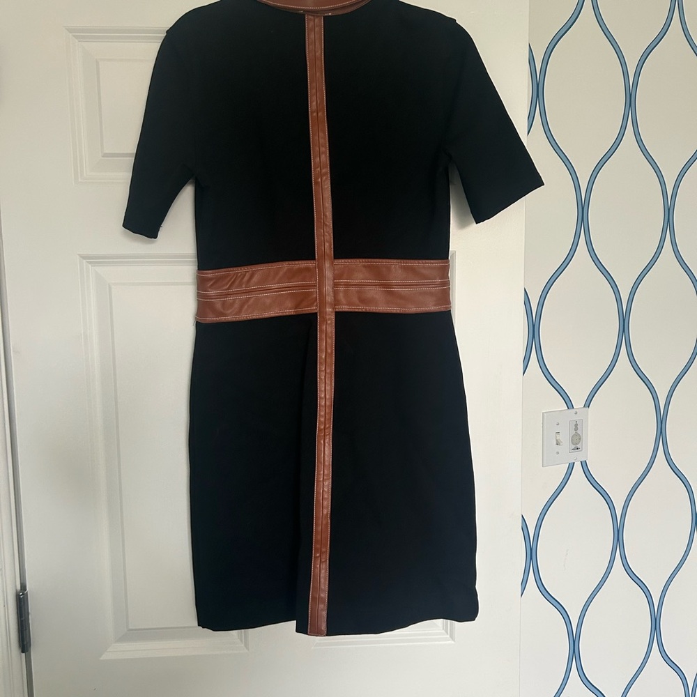 Staud Black and Brown Zipper Dress - Picture 4 of 4